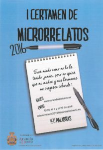 GANADORES DEL I CERTAMEN DE MICRORRELATOS, 2016